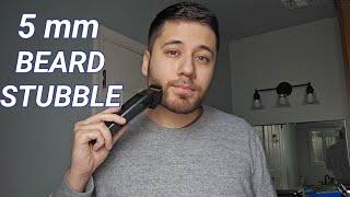 What a 5 mm Beard Stubble Looks like | Trim Example