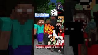 Herobrine Vs All Creepypasta Entity #shorts #herobrine #creepypasta #minecraft #viral #despacito #vs