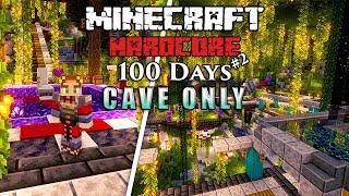 I Survived 100 Days IN A CAVE ONLY WORLD in Minecraft Hardcore! (#2)