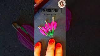  Easy Flower Embroidery Design | Hand Embroidery Tutorial #embroidery #embroiderydesign #flowers
