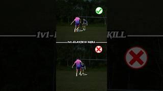 1v1 ELASTICO SKILL TUTORIAL ️.#football #footballskills #soccer #elastico #shorts #1v1