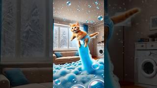 The Great Bubble Wave! 🫧#animation #cattales #catfunny #supercattales #catvideos #funny #cats