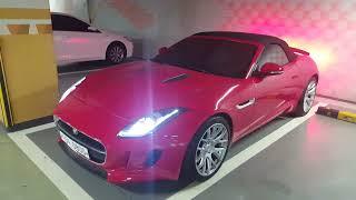 재규어 f-type 3.0 냉간시동 배기