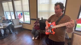 Jerald Rae performing at the villas of Jackson. June 24, 2022￼￼