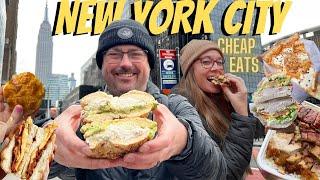 10 NEW YORK City CHEAP EATS That Can't Be Missed!! 