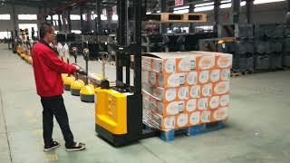 1500kg /3m electric pallet stacker  double lift