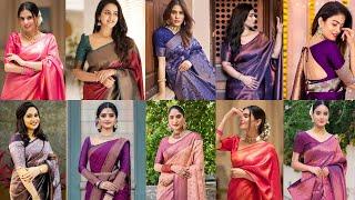 New Designer Kanjivaram Saree//Traditional Kanjivaram Sarees//Kanjivaram Silk Sarees for Festivals