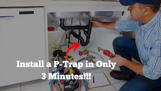 How to Install a Bathroom Sink P-Trap in Just 3 Minutes!