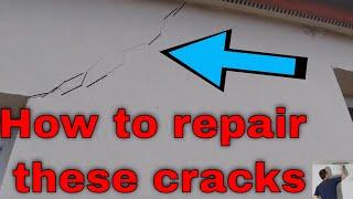 How To Repair Cracks on Render and Masonry Bricks Block Plastering Cement Rendering