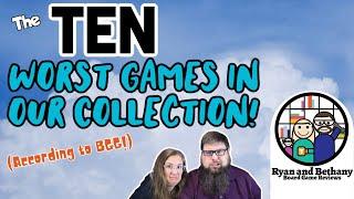 The 10 Worst Games in Our Collection! (according to Board Game Geek)