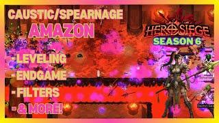 Caustic/Spearnage - Phys Amazon | Full Build Guide | Hero Siege - Season 6