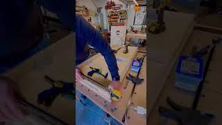 Cornhole Board Frame Jig - In action. Cornhole frame assembled quick and repeatable every time.