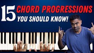 15 of the MOST Popular Chord Progressions on Piano