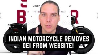 Indian Motorcycle REMOVES DEI From Website, Will Only Make US Bikes IN America! 