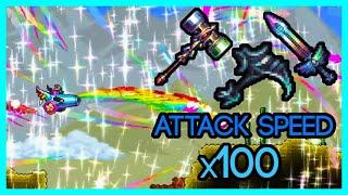 Strongest Weapons in Terraria Calamity Mod, but they are 100x faster