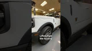 Is the Bronco Sport Badlands Lifted from factory? #shorts