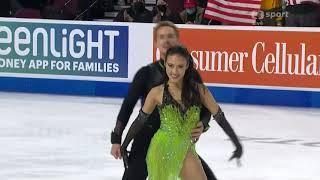 Madison Chock and Evan Bates - Skate America 2021. RD.