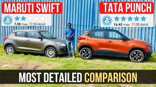 Tata Punch Vs Maruti Suzuki Swift - Exclusive Detailed Comparison