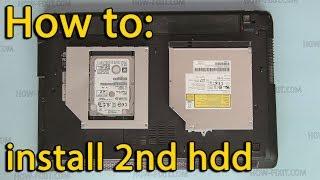 How to install second hdd in Asus A52 X52 K52 laptop | DVD drive replacement