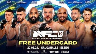 FREE: NFC 19 UNDERCARD | 22. JUNI | 17:30 UHR | ESSEN - FIGHTING