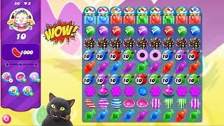 CANDY CRUSH SAGA COMBO PARTY | COLLECTING 1000 RED CANDIES  | SPECIAL LEVEL 50