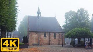 Exploring a Dutch Old Town on a Foggy Morning: Eersel