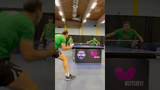 Up close and personal with Pitchford and Duran in the training hall  #tabletennis #majorleague