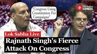 Lok Sabha LIVE: Rajnath Singh Vs Priyanka Gandhi On Constitution | Parliament Winter Session