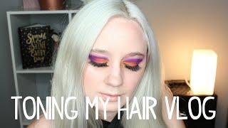 Toning with Fanola No Yellow No Orange Products Vlog