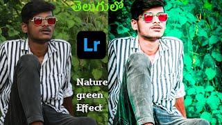 Lightroom Mobile Green Tone Retouching Step by Step in Telugu -Lightroom green colour editing telugu