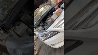 Hyundai Varna, full service, oil filter ￼ change #trendingshorts #car #new #repair Check light on