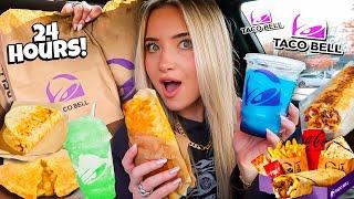 I Only Ate TACO BELL FAVORITES For 24 HOURS!!