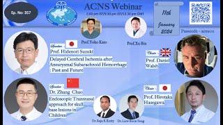 ACNS Webinar   Jan 11   Delayed Cerebral Ischemia & Endoscopic Skull base surgery in Pediatrics