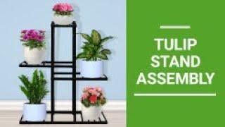 Assembly of  TrustBasket Tulip Pot Stand for Multipurpose use