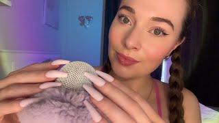 ASMR Bare & Fluffy Mic Scratching + Nail Tapping | NEW ASMR Trigger for Relaxation