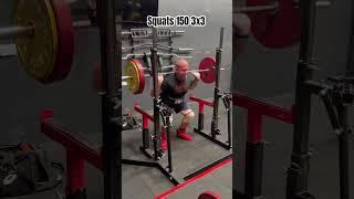 Squats 150 3x3