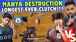 iQOOSoul Manya MVP Destruction  Longest Ever 1v3 Clutch  SouL MANYA vs SPOWER  Team SouL 