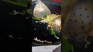 local Vietnamese street food - Stir fried instant noodles with cabbage