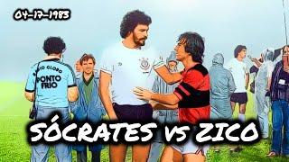 ZICO Led FLAMENGO Team Totally Destroys SÓCRATES And His CORINTHIANS! (April 1983)