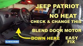 2013 Jeep Patriot Heat dont work how to replace blend door motor