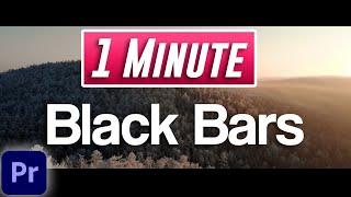 How to Add Black Bars | Adobe Premiere Pro 2021