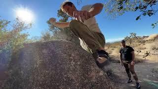 Climbing | NO HANDS!? (Joshua Tree, CA)