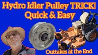 Scag Mower Idler Pulley Replacement Hack | Quick & Easy Hydro Idler Fix!