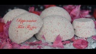 Making a Peppermint Foot Fizzie (Bath Bomb type product) with Recipe