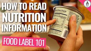 How to Read Nutrition Information → Food Labels EXPLAINED