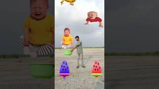 Flying crying babies Catching vs cute bhabhi - Funny vfx magic #trending #shorts  #funny #bsk
