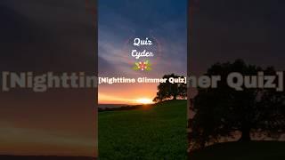 Nighttime Glimmer Quiz. 51