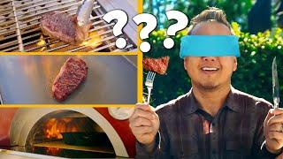 Blindfolded Steak Taste Challenge: Grill vs. Griddle vs. Pizza Oven!