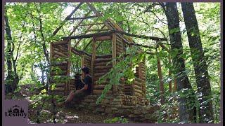 A house in the forest with your own hands. Bushcraft. Part 2