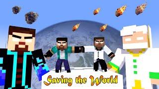 XDJames Save the Earth from Asteroid | Herobrine Brothers Animation #trending  #animation #anime